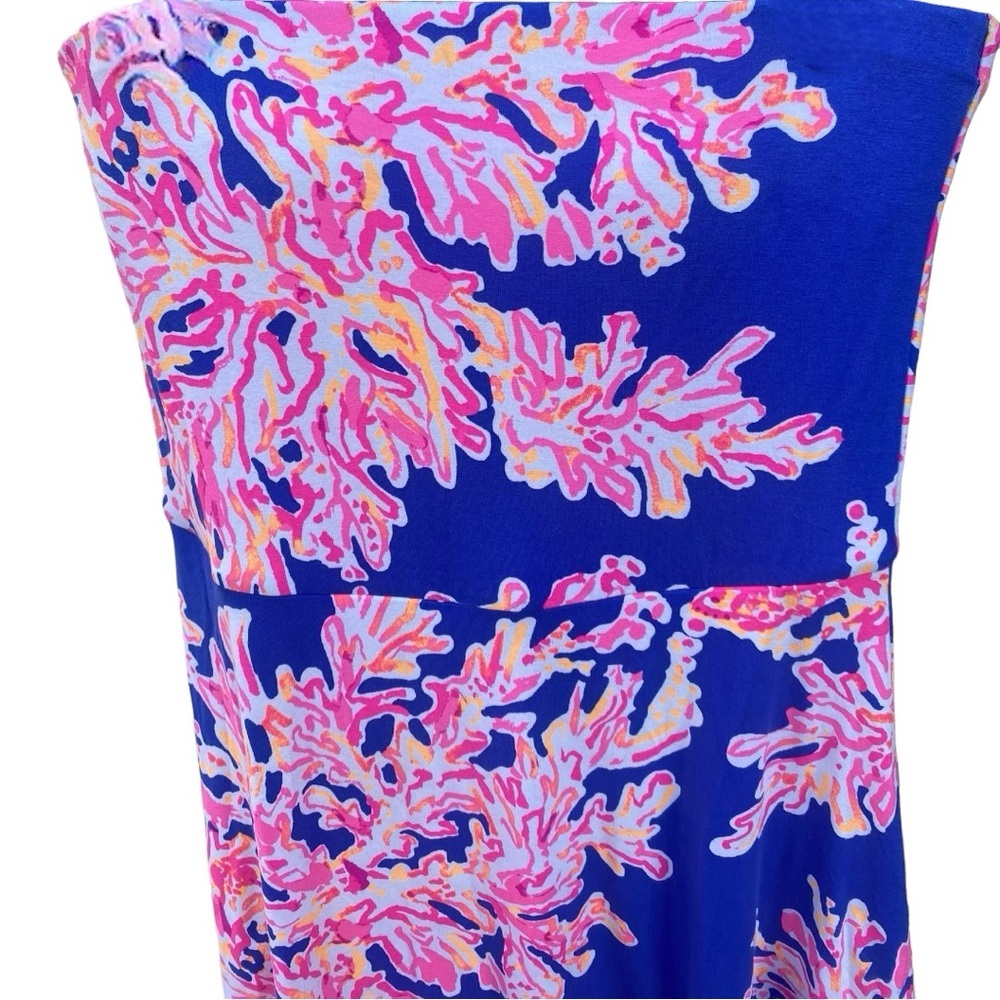 Lilly Pulitzer Loleta Strapless Tube Fit Flare Colorful Dress I Size: S - Picture 3 of 11
